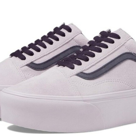 Vans Platform Old Skool Stackform (Suede Lavender) Women's Shoes New - Picture 6 of 7